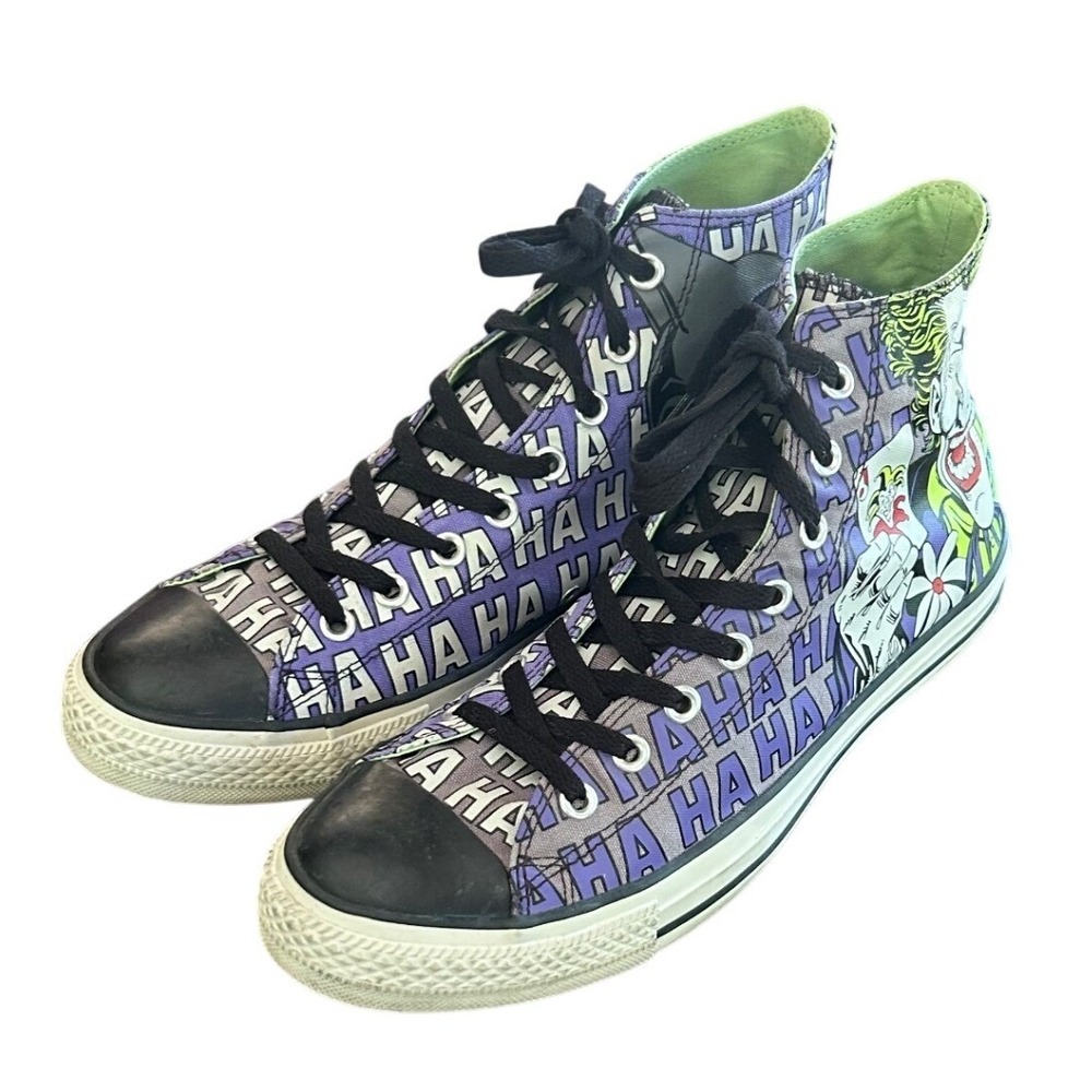 Converse Chuck Taylor All Star Joker High Top Mens 11 Purple DC Comics Gotham - Picture 2 of 8
